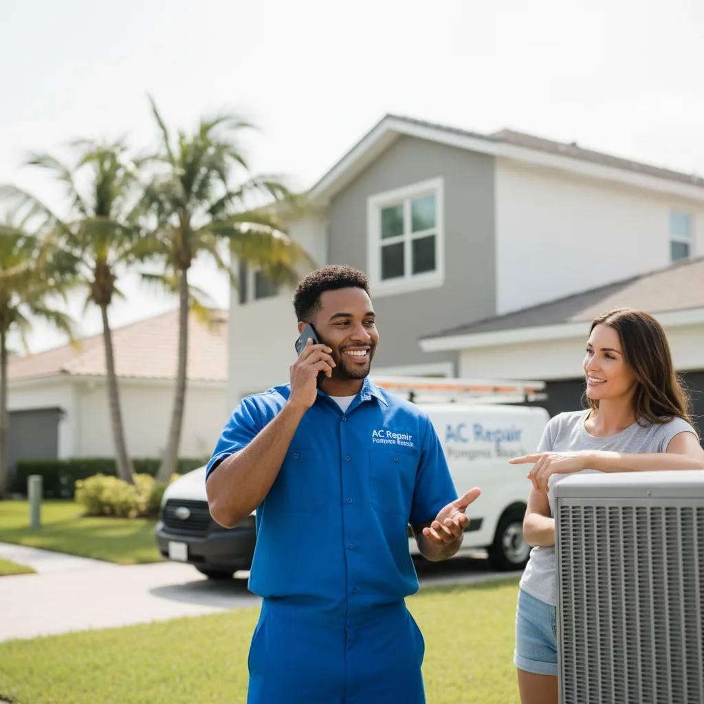 AC Repair Pompano Beach customer support in Hermantown